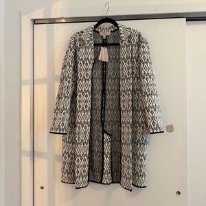 Philosophy Black and White Geometric Cape